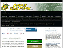 Tablet Screenshot of outdoorgameplayers.com